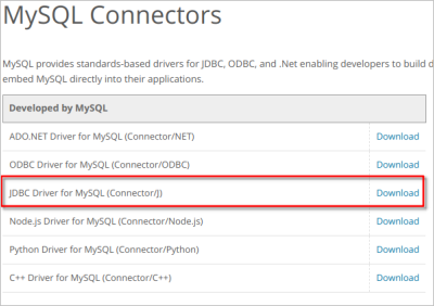 jdbc download