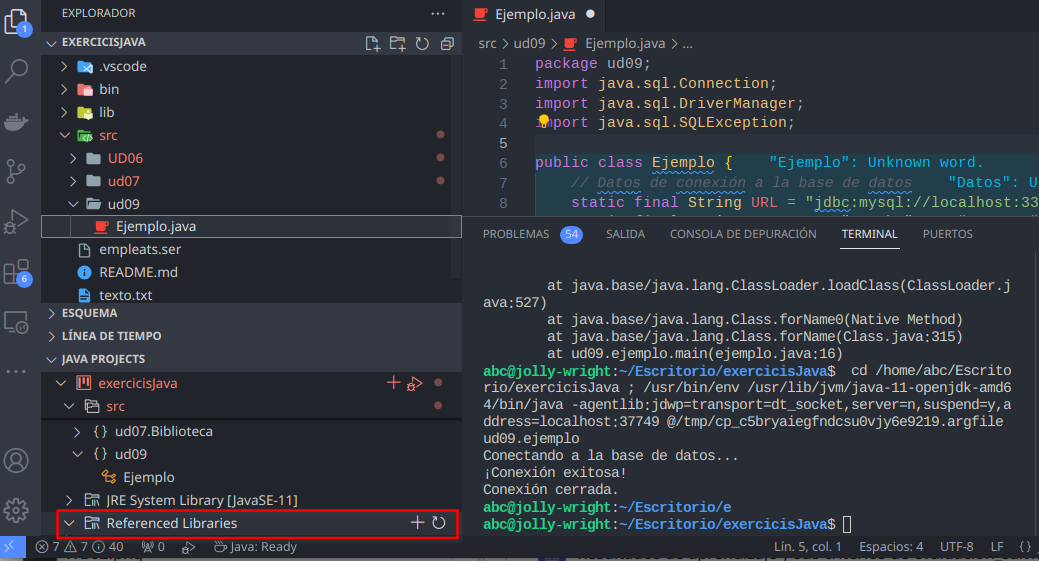 agregar libreria jdbc