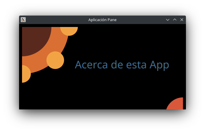 Captura de pantalla de Aplicación Pane