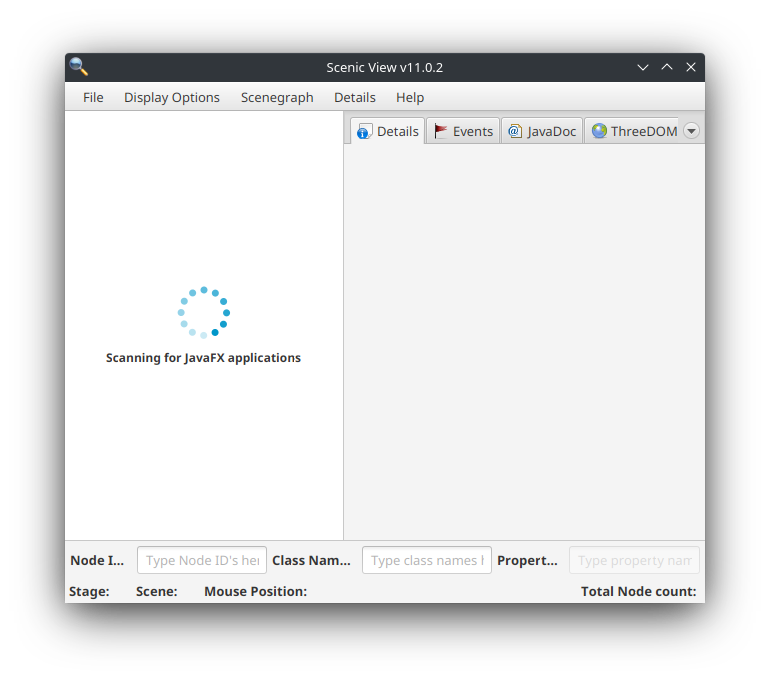 Buscando aplicación JavaFX